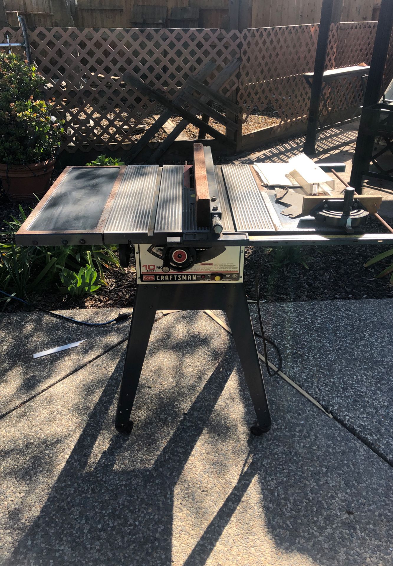 Sears Craftsman 10 Inch Motorized Table Saw