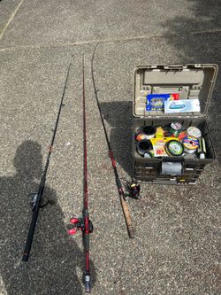 My tackle box and fishing rods.”