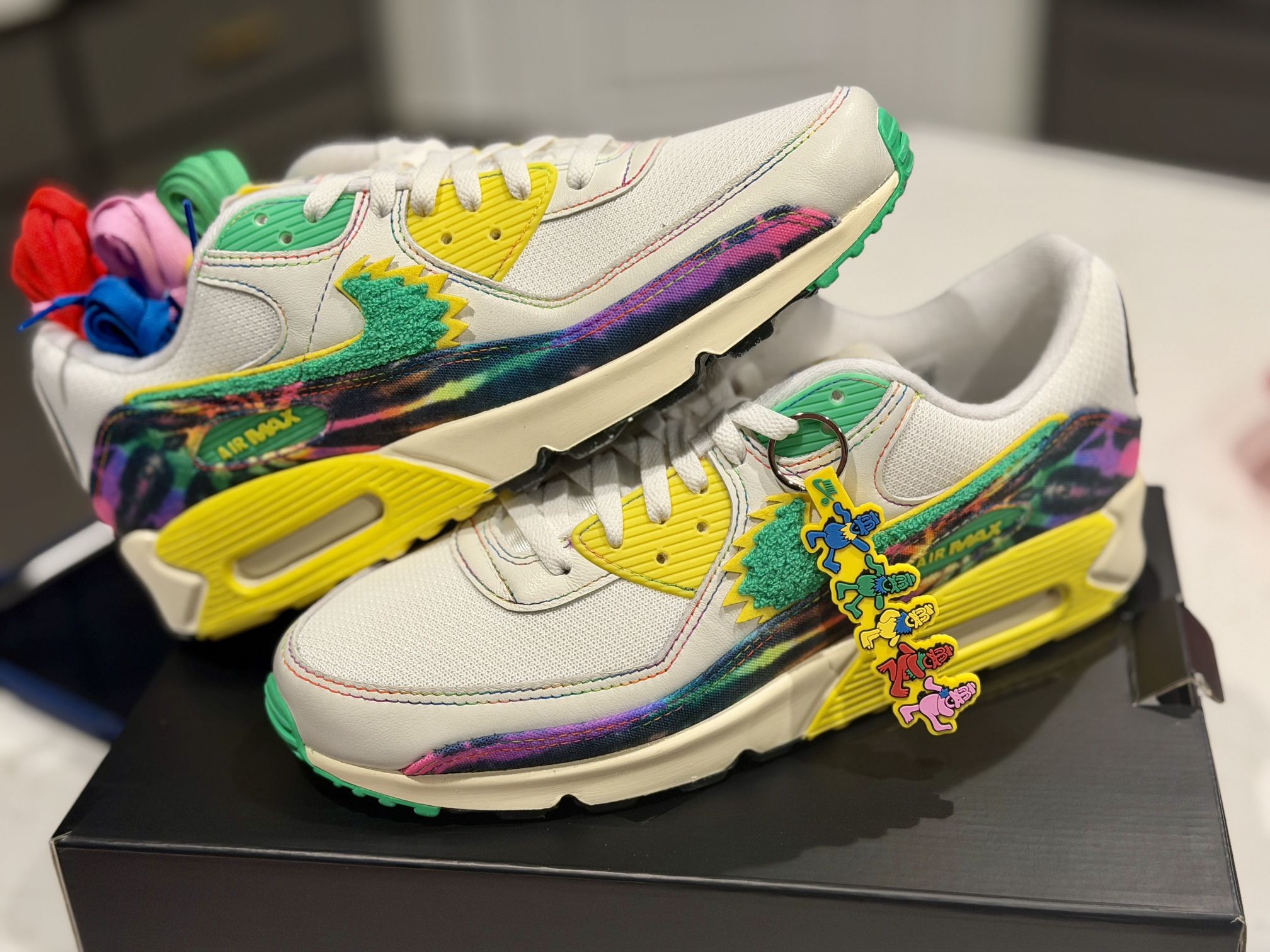 Nike Air Max 90 University Of Oregon Greatful Dead Size 12