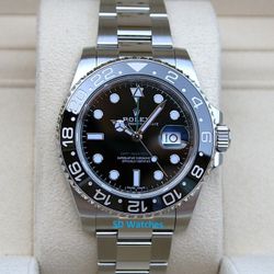 ROLEX 116710 GMT MASTER II WATCH BLACK BEZEL - T8205