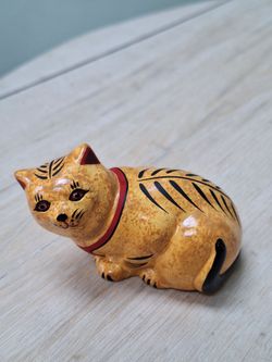Franklin Mint 1986 Tabby Cat Figurine
