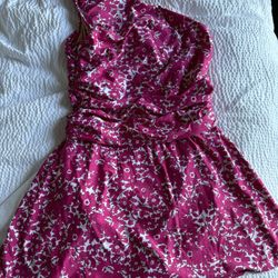 NEW J Crew Ruched V-neck swim dress in Blushing Meadow (swim suit) Size 10 
