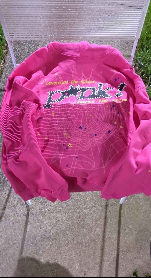 Spider Woman's Hoodie Pink Size M