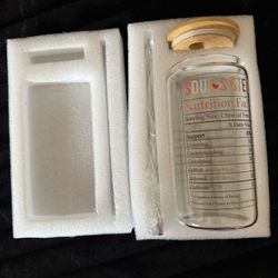 Funny Soul Sister Glass Cup - 16 Oz