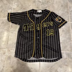 Hanshin Tigers Japan Baseball Shintaro Fujinami #19 Jersey Pinstriped SZ S