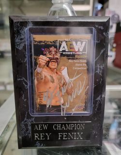 AEW Card De Rey Fenix Autografiada....