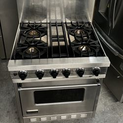 Viking Professional Dual Fuel 30 Inch Range Stainless Steel Used