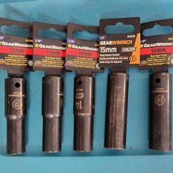 New GearWrench 1/2 drive deep impact Socket Set MM