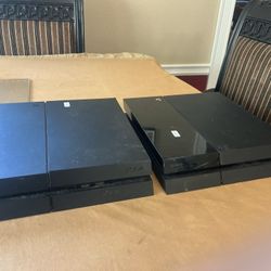 Lot of 2 Playstation 4 PS4 Original 500GB Consoles Only For Parts/Repair