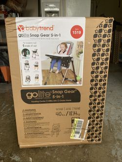 Baby trend feeding center/high chair brand new never used in original box that has never been opened retails for $133