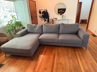 Large Gray Sectional Sofa w/ Chaise – Urban Chic
