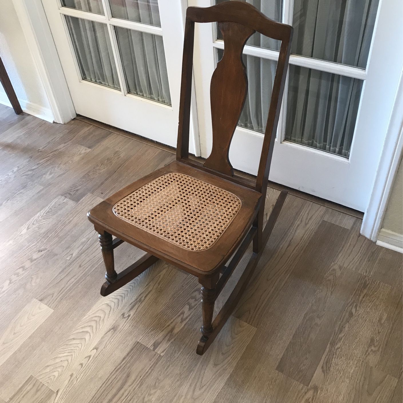 Antique Ladies Rocking Chair Cane Seat Armless for Sale in Hesperia, CA ...