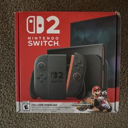 Nintendo Switch 2 Console + Mario Kart World Bundle ( Digital Download in console)  Brand New Unopened Box 