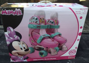 Playwheels Disney Junior Minnie Mouse Adjustable Quad Roller Skates - $35
