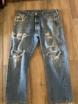 Vintage distressed, 501 jeans size 34 x 28