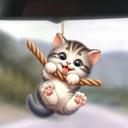 Adorable Kitty Cat Acrylic Ornament