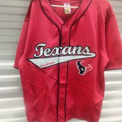 Houston Texans Baseball Jersey Size XL 