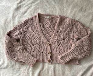 Pink Cardigan LARGE
