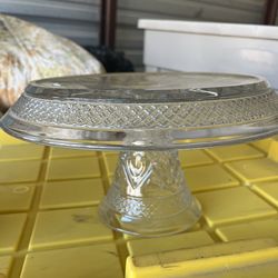 Pedestal Glass Cake Plate
