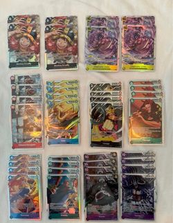 One piece op17 sr's/ rares/ commons for decks