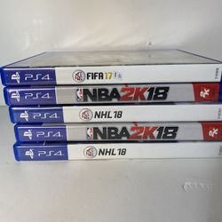 Ps4 Lot Of 5 Games 