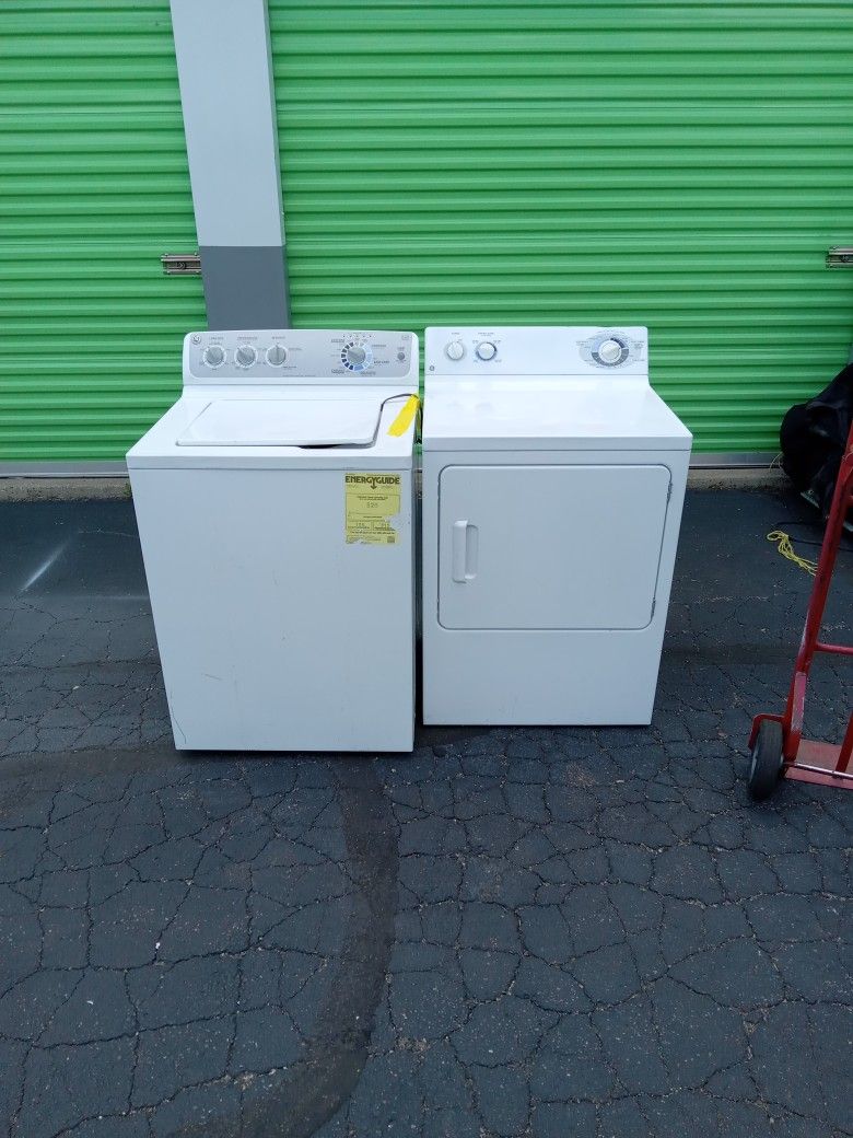 GE WASHER AND ELECTRIC DRYER