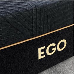 EGO - Black 14” Queen Memory Foam Mattress – ( open Box)