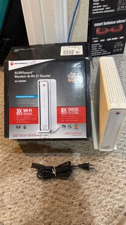 Motorola Modem and WIFI Router