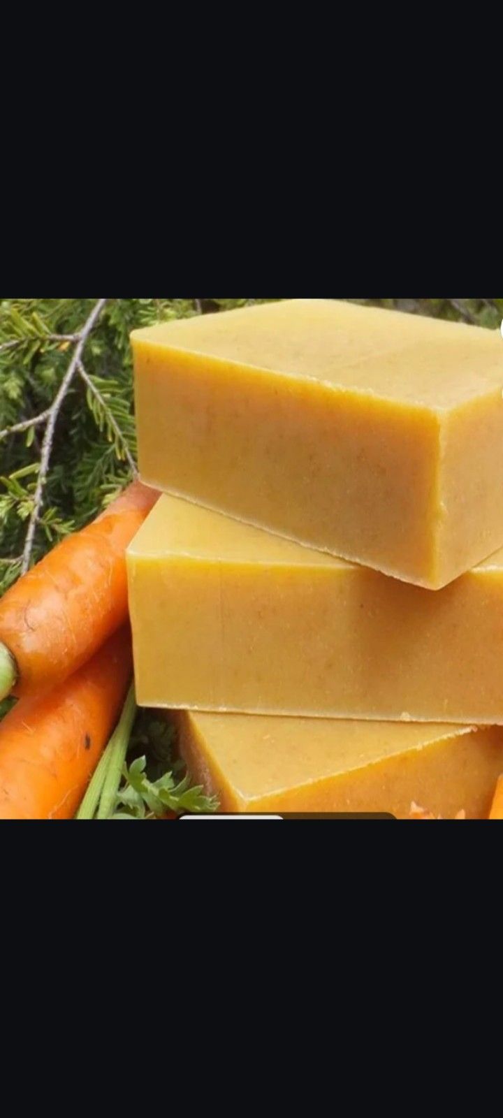 Handmade Carrot Soap With Natural Ingredients