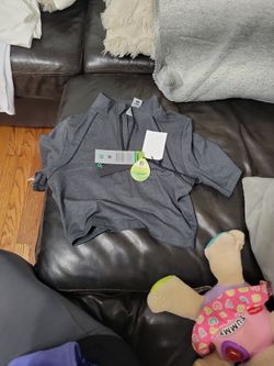 Mono B Quarter Zip Crop Top