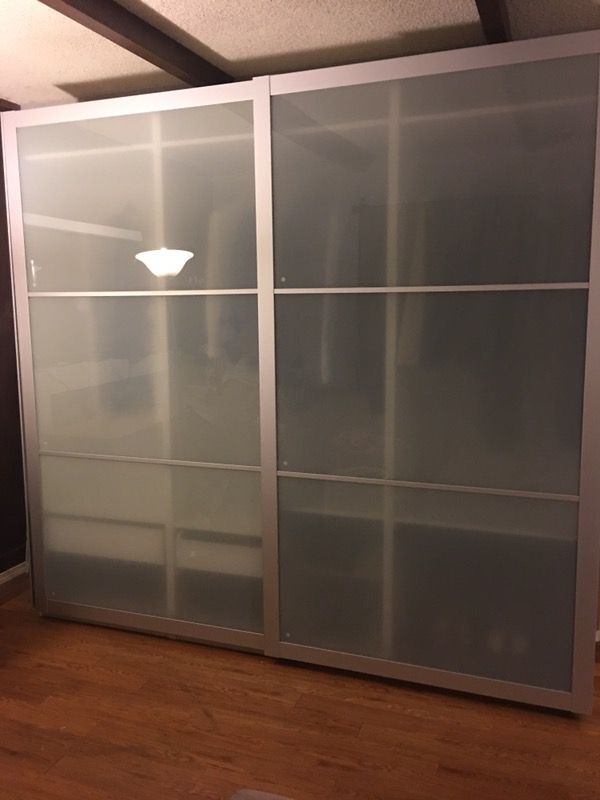 Ikea Pax Wardrobe With Frosted Glass Sliding Doors For In Union Ikea Pax Wardrobe With Frosted Glass Sliding Doors For In Union City Ca Offerup