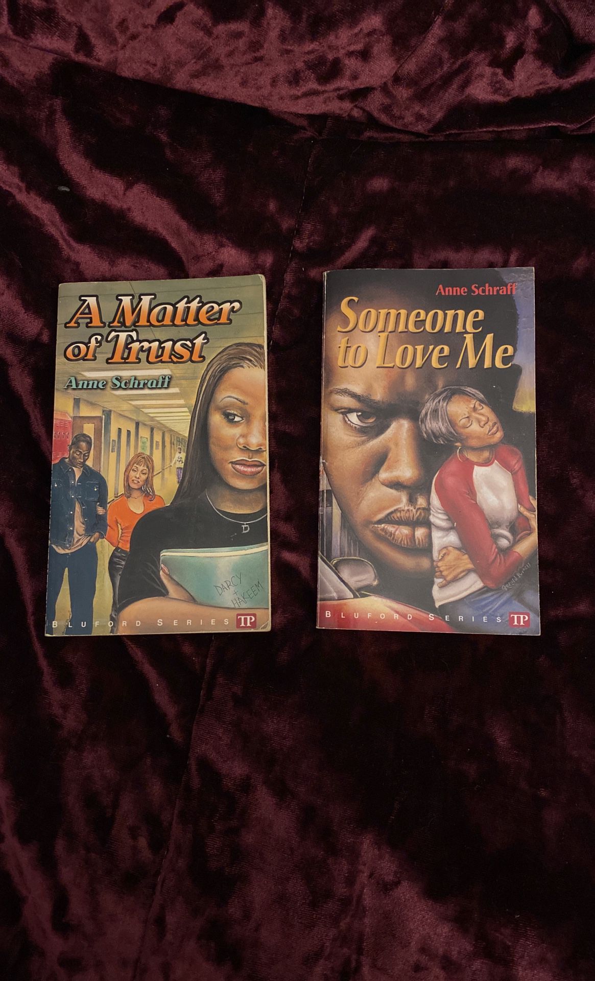 Anne Schraff A Matter Or Trust Someone To Love Me Old School Books