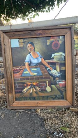 Woman Mexico painting