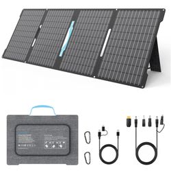 60W Portable Solar Panels Chargers with USB-C, USB-A and DC Outputs