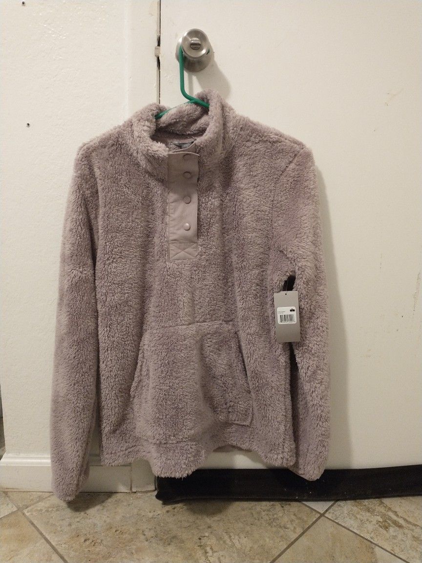 Eddie Bauer Pemba Snap Pullover Women's Fleece Sweater Large