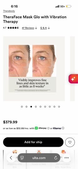Therabody TheraFace Mask Glo with Vibration Therapy