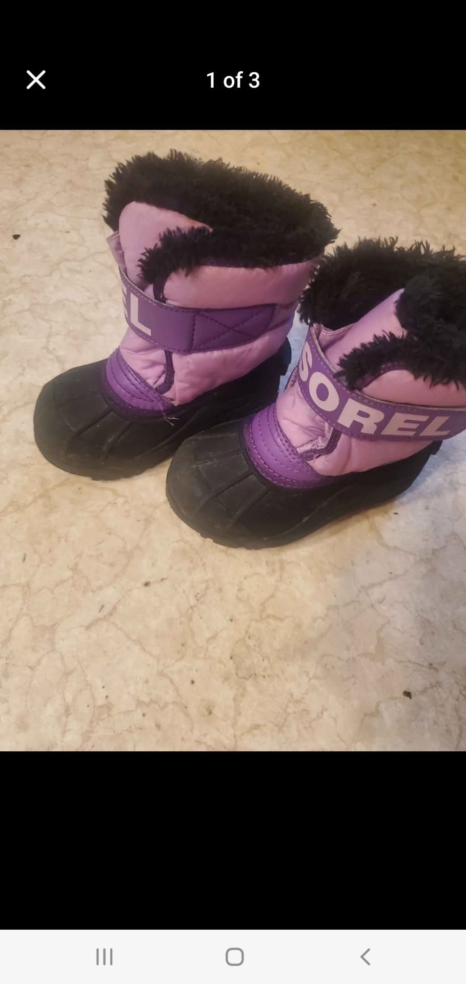 Sorel kids winter boots