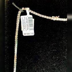 Cubic Zirconia (4mm) Tennis Necklace 22