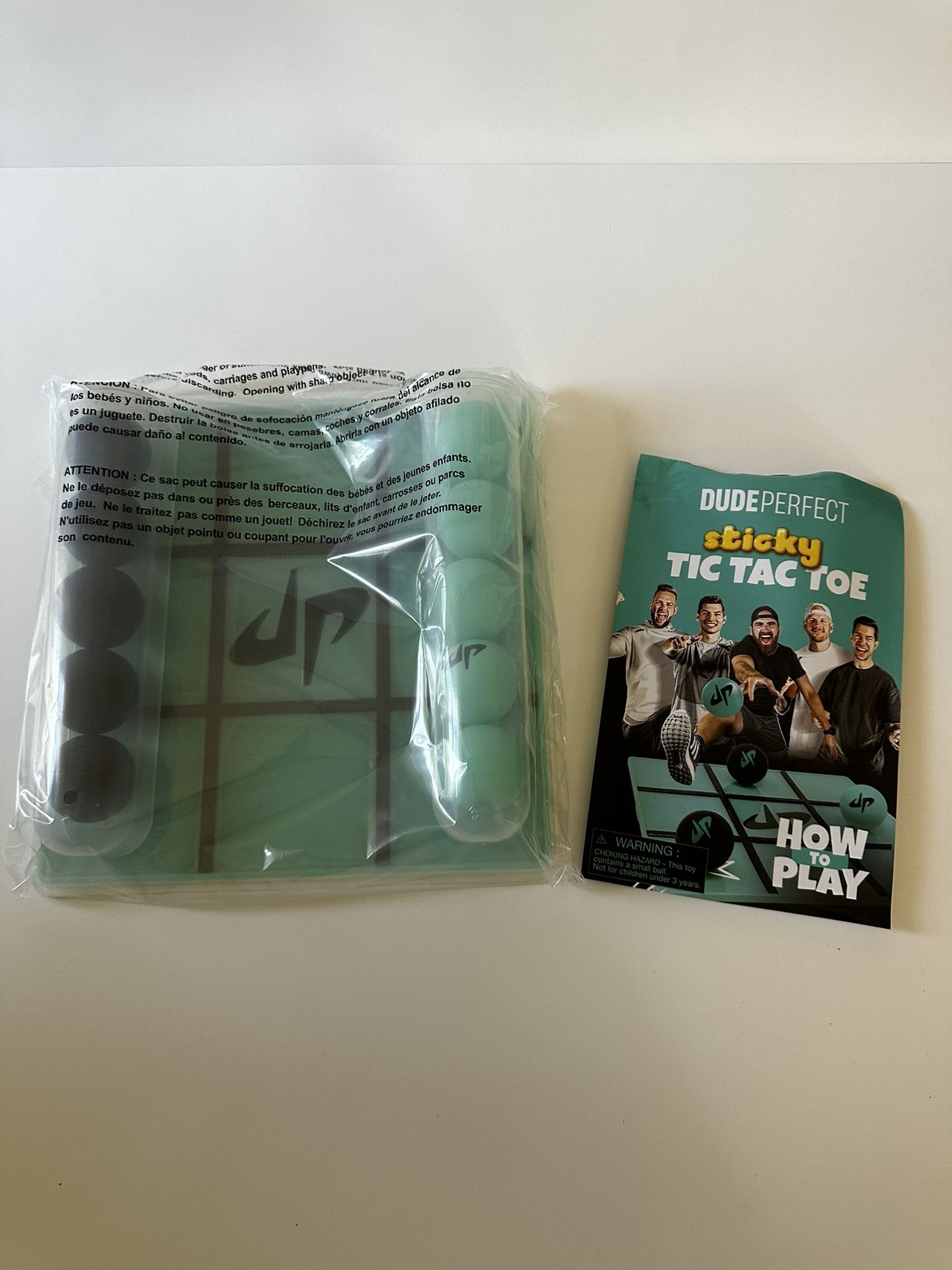 Brand New Dude Perfect Sticky Tic Tac Toe Game – Reusable & Washable Family Fun