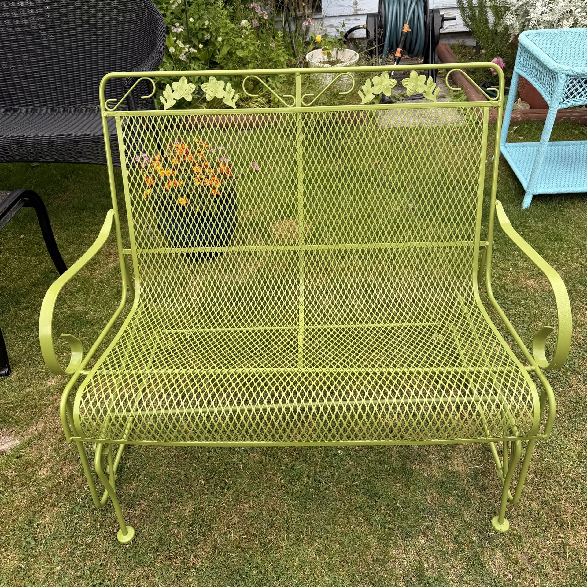 Vintage Loveseat Glider Bench
