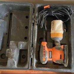 RIDGID Electric Sander + Craftsman Sandpaper Set