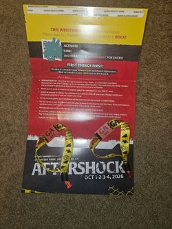 2 Aftershock festival tickets (Day 3)