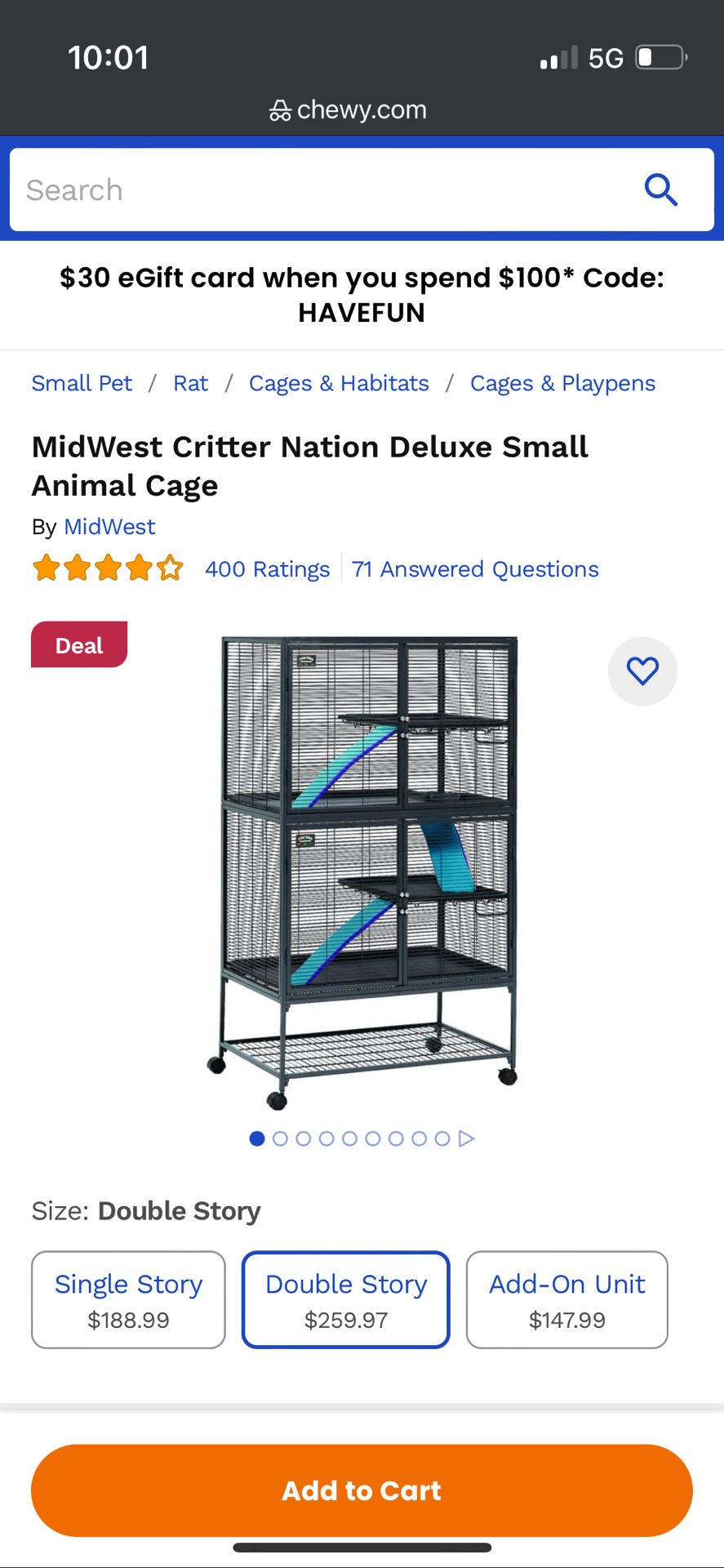 Two-Story Critter Nation Cage
