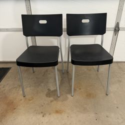 2 Black Chairs