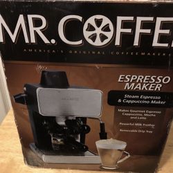 Mr. Coffee BVMC-ECM260 4 Cups Espresso Machine Black Stainless -New & Re-Sealed