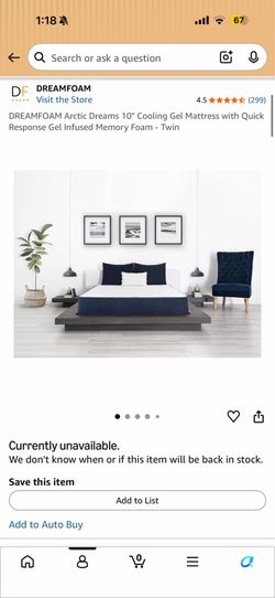 2 Twin mattresses with bed frames