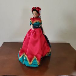 Conetl Doll Barbie-Like Vintage Stand Mexico