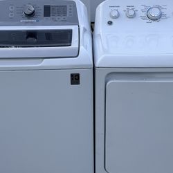 Ge Washer Electric Dryer Large Capacity ( No Issue) 