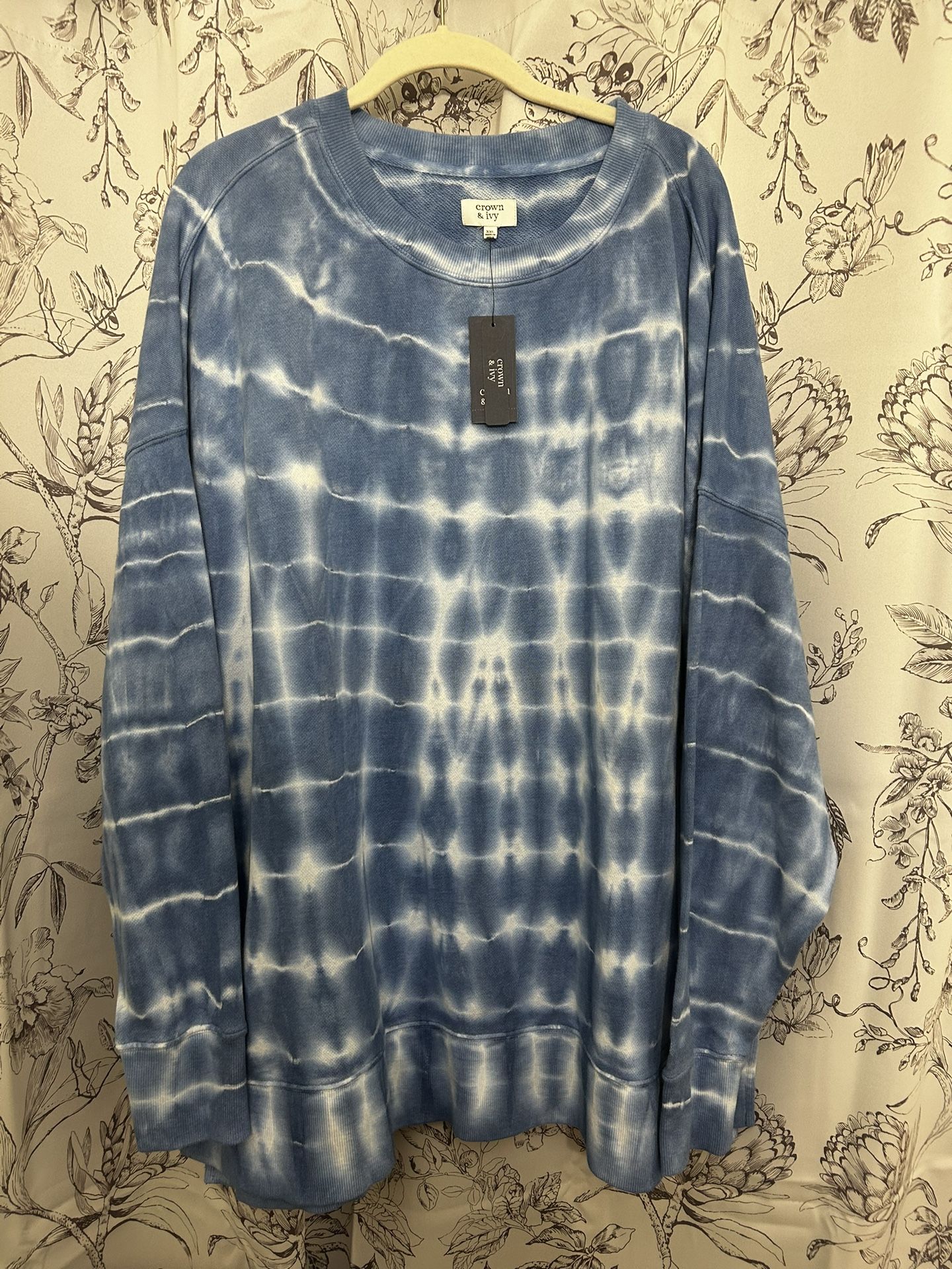 Crown And Ivy Tie Dye Crewneck Sweatshirt