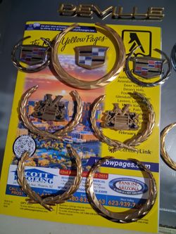 Cadillac Gold & Chrome  Ornaments
